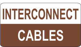 INTERCONNECT CABLE LABELS